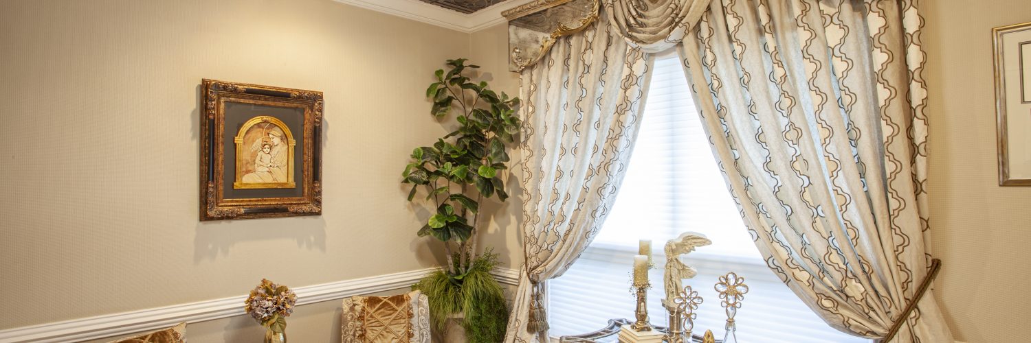 Window treatments by Brandi and Samantha Day of Day Designs
