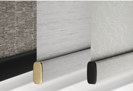 COLOR Roller Shade line: Decorative Bottom Rails