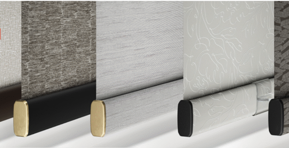 COLOR Roller Shade line: Decorative Bottom Rails